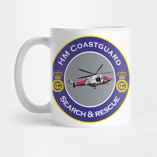 HM Coastguard search and rescue Helicopter by AJ techDesigns